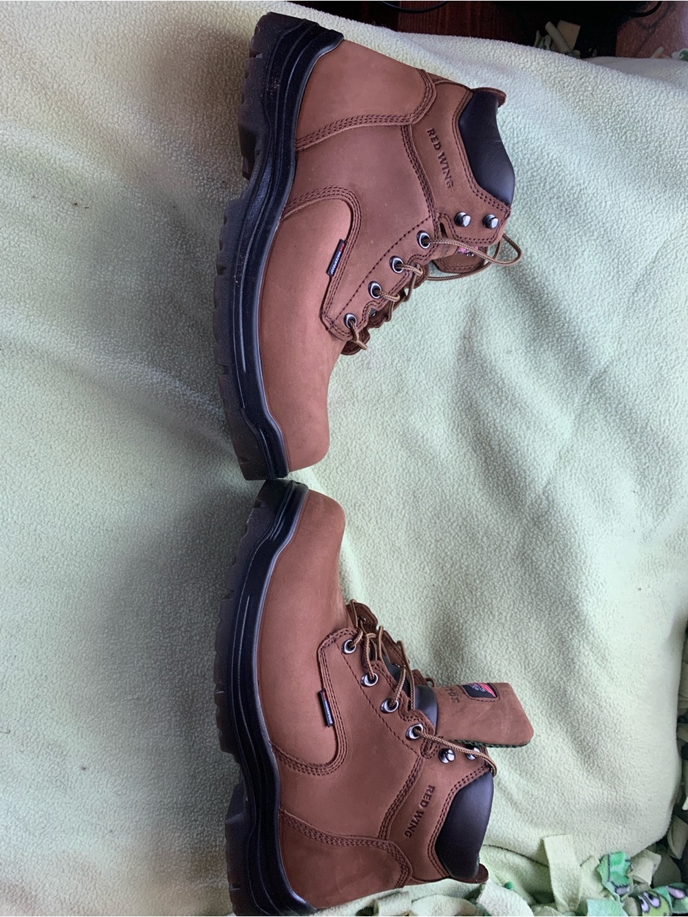 New in box Red Wing Shoes Brown Men's 6-Inch Waterproof Safety Toe Boot - Picture 9 of 10